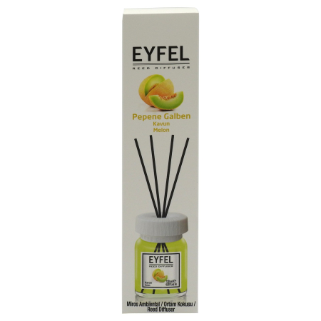 Odorizant camera - Odorizant Camera cu Betisoare, EYFEL, Pepene Galben, 120 ml