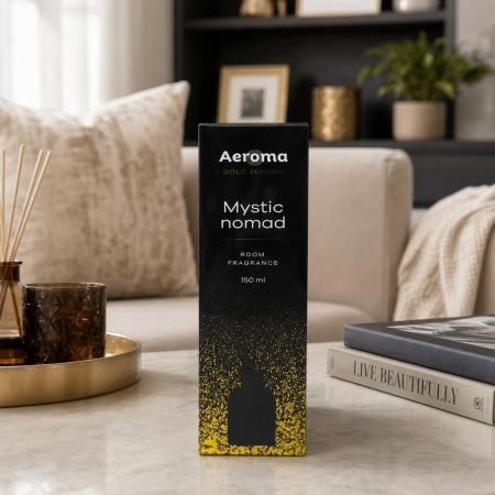 Odorizant Camera cu Difuzor, Aeroma Luxury Gold, 150 ml Mystic Nomad [4]