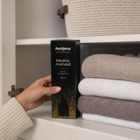 Odorizant Camera cu Difuzor, Aeroma Luxury Gold, 150 ml Mystic Nomad [3]