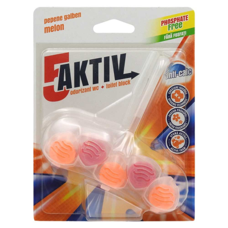 Dezinfectant Toaleta - Odorizant WC, 5-aktiv, Block 50 g Pepene Galben