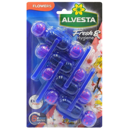 Articole Pentru Baie - Odorizant WC, Alvesta, Bile 4 X 55 g Color Flowers