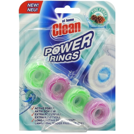 Dezinfectant Toaleta - Odorizant WC, At Home Clean, Rings 40 g Pine
