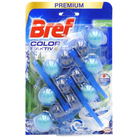 Articole Pentru Baie - Odorizant WC, Bref, Bile Color Aktiv 3 X 50 g Eucalipt