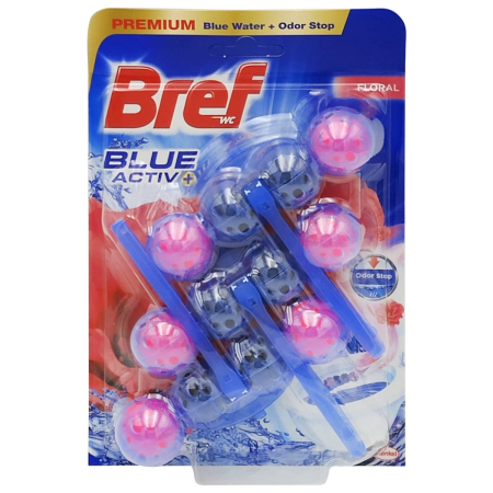 Articole Pentru Baie - Odorizant WC, Bref, Bile Color Aktiv 3 X 50 g Floral
