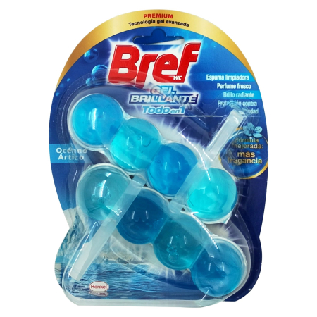 Dezinfectant Toaleta - Odorizant WC, Bref, Bile Gel Brilliant 2 X 42 g Oceano Artico