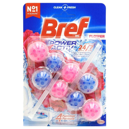 Articole Pentru Baie - Odorizant WC, Bref, Bile Power Aktiv 2 X 50 g Floral
