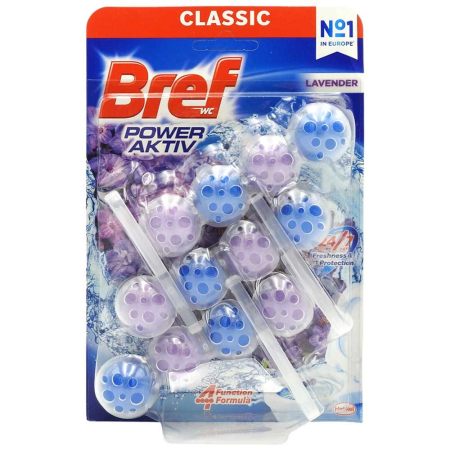 Articole Pentru Baie - Odorizant WC, Bref, Bile Power Aktiv 3 X 50 g Lavanda