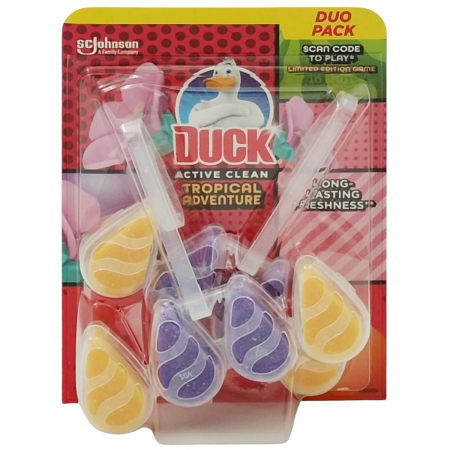 Articole Pentru Baie - Odorizant WC, Duck, 2 X 38.6 g Tropical Adventure