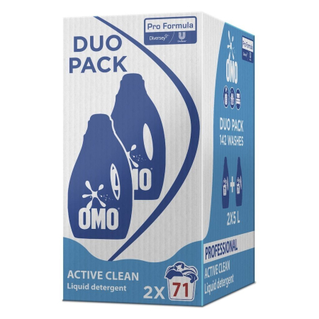 Pachet OMO Professional Active Clean - Detergent Lichid Rufe, 2×5 L [5]