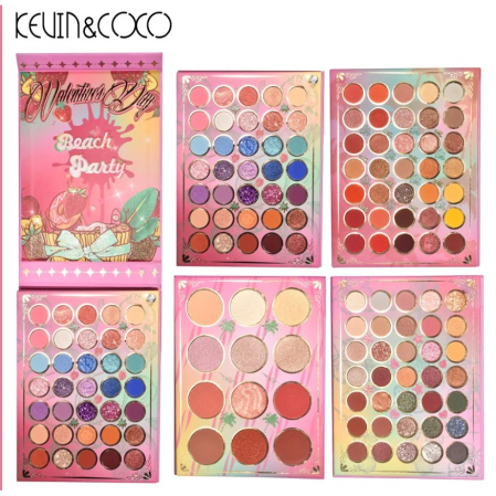 Paleta farduri Kevin&Coco, 117 culori, 4 straturi, rotativa, iluminator si blush inclus, dreptunghiulara, 112g, 20.8 x 15.5 x 2.1 cm, multicolor [5]