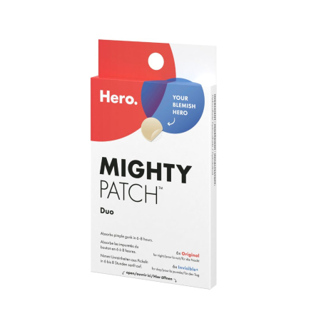 Produse Ingrijire - Plasturi hidrocoloidali anti acnee Hero Mighty Patch Duo pentru tratarea coșurilor cu puncte albe, 12 bucăți