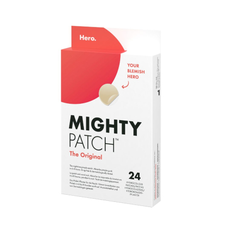Produse Ingrijire - Plasturi hidrocoloidali anti acnee Hero Mighty Patch The Original pentru tratarea coșurilor cu puncte albe, 24 bucăți
