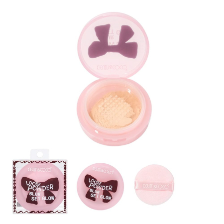 Cosmetice - Pudra Fixatoare Air Soft, Kevin&Coco, Aspect Neted si Natural, Uniformizeaza Tenul, Finisaj Mat, Anti-Luciu, 11 g, Nuanta Natural Beige