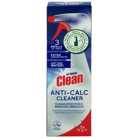 Articole Pentru Baie - Rezerva, At Home Clean, Concentrata 3 X 15 g Anticalcar