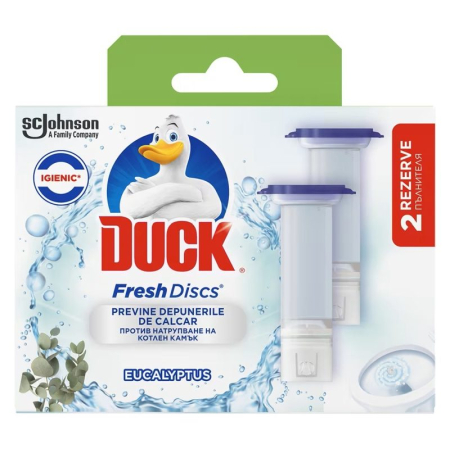 Articole Pentru Baie - Rezerva, Duck Fresh Discs, 2 X 36 ml Twin Active Eucalyptus