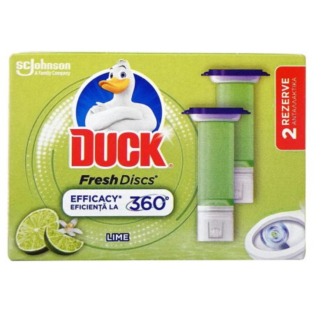 Articole Pentru Baie - Rezerva, Duck Fresh Discs, 2 X 36 ml Twin Lime Zest