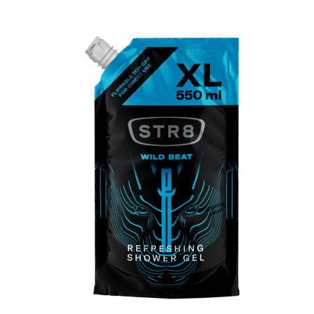 Geluri De Dus - Rezerva Gel de Dus Pentru Barbati, STR8, Wild Beat, 550 ml