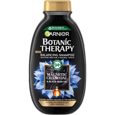 Sampon De Par - Sampon, Botanic Therapy, 400 ml Magnetic Charcoal Black Seed Oil