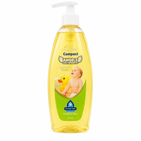 Produse Ingrijire - Sampon pentru Bebelusi, Angel Baby, Ultra Compact, 500 ml, cu Pompa Dozatoare