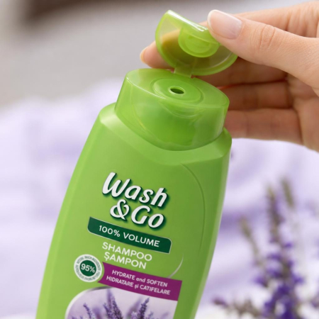 Sampon, Wash si Go, Lavender pentru Volum si Hidratare, 675 ml [2]