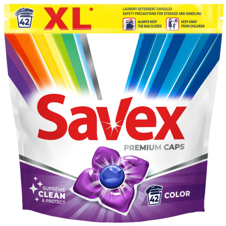 Detergent Rufe - Savex Detergent Capsule 42 buc Color