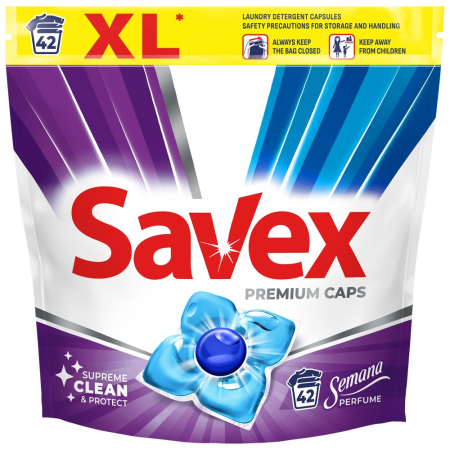 Detergent Rufe - Savex Detergent Capsule 42 buc Semana Parfume