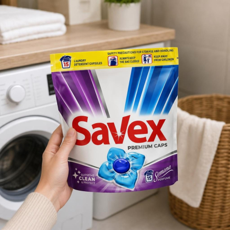 Savex Detergent Super Caps 15 buc Semana [3]