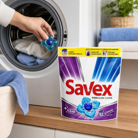 Savex Detergent Super Caps 15 buc Semana [1]