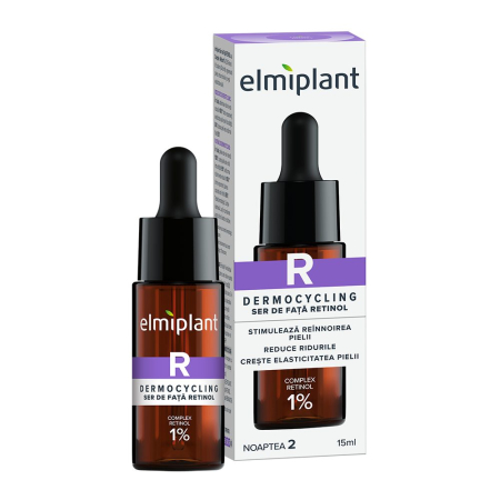 Ingrijire Ten Si Corp - Ser Pentru Fata cu Retinol, Elmiplant, Dermocycling cu Complex Retinol 1%, 15 ml