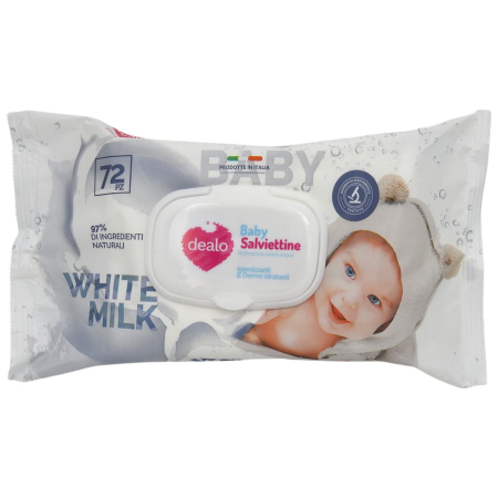 Ingrijire Bebelusi - Servetele Umede, Dealo, 72 buc White Milk