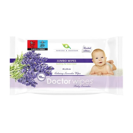 Produse Ingrijire - Servetele Umede, Doctor, Jumbo 72 buc Lavanda