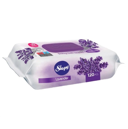 Ingrijire Ten Si Corp - Servetele Umede, SLEEPPY, Lavanda, Set 120 Bucati