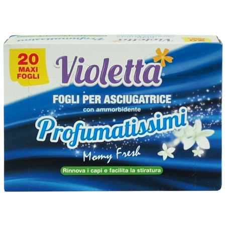 Detergent Si Balsam Rufe - Servetele, Violetta, Parfumate Uscator 20 buc Momy Fresh