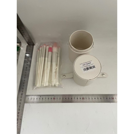 Set 14 Pensule de Machiaj cu Peri Moi, Flippy, cu Suport pentru Depozitare, Bej [1]