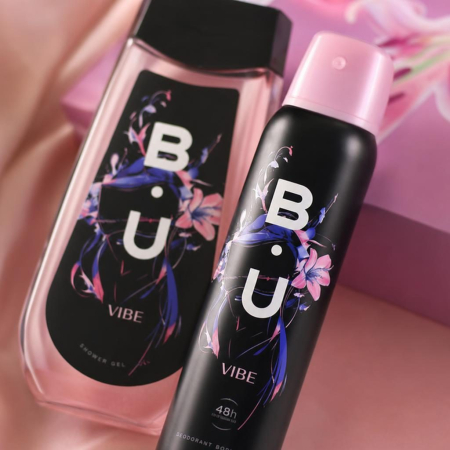 Set Cadou B.U. Vibe pentru Ingrijire Zilnica Feminina, Deo150, Gel de Dus 250 Vibe [2]