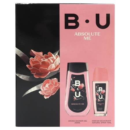Set Caseta Cadou - Set Cadou pentru Femei, B.U Absolute Me, Gel de Dus 250 ml si Deodorant Parfumat Dns75