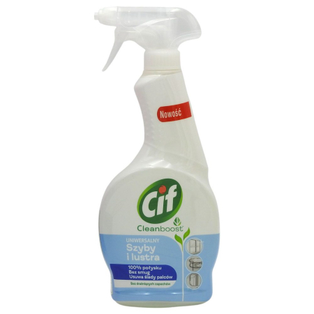 Solutie Curatat Geamuri - Solutie, Cif, Geam 500 ml Cleanboost