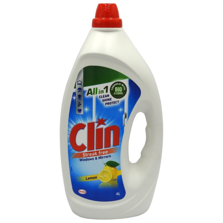 Solutie Curatat Geamuri - Solutie, Clin, Geam 4 L Lemon