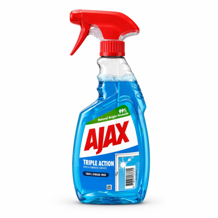 Solutie Curatat Geamuri - Solutie pentru Geamuri, Ajax, Multi Action, 500 ml, Curatare Eficienta si Stralucire fara Urme