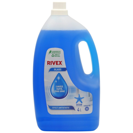 Solutie Curatat Geamuri - Solutie, Rivex, Geam 4 L Clear