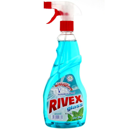 Solutie Curatat Geamuri - Solutie, Rivex, Geam 750 ml Menta