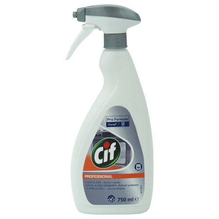 Solutii Suprafete Bucatarie - Spray, Cif Profesional, 750 ml Cuptor si Aragaz