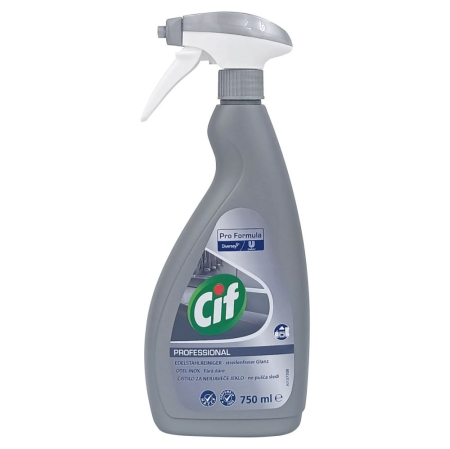 Detergent Curatare Grasimi - Spray, Cif Profesional, 750 ml Otel si Inox