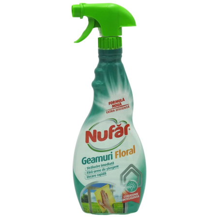 Solutie Curatat Geamuri - Spray, Nufar, Solutie Geam 500 ml Floral 56090