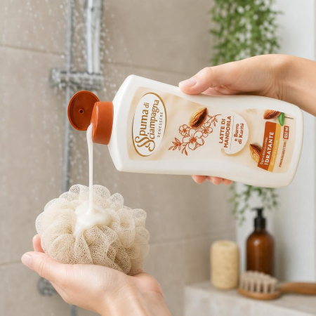 Spuma, Di Sciampagna Gel Dus 650 ml Mandorla Karite [1]