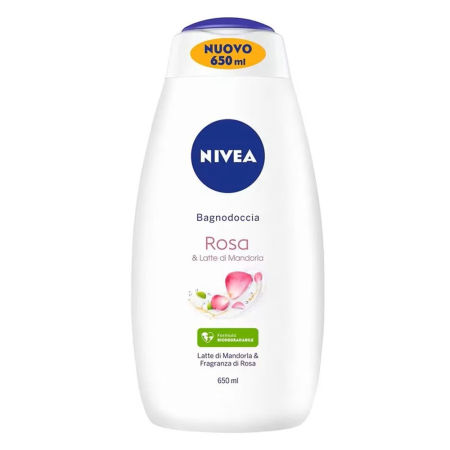 Sampon Si Gel De Dus - Spumant, Nivea, Baie 650 ml Rosa