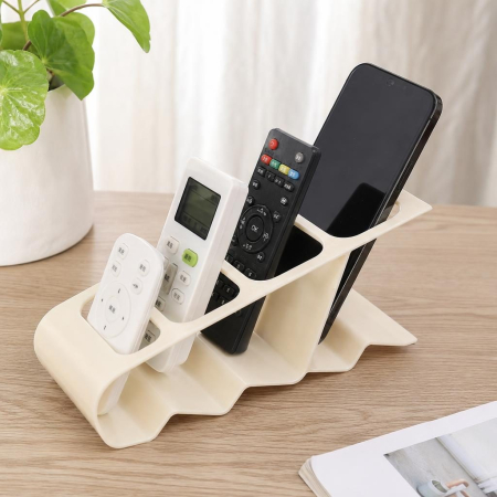 Suport de Birou, Flippy, din Plastic, pentru Telecomenzi, Telefoane, 18 x 7 x 9 cm, Alb [7]