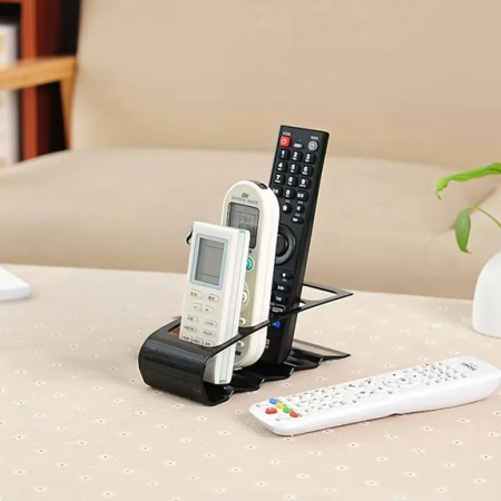 Suport de Birou, Flippy, din Plastic, pentru Telecomenzi, Telefoane, 18 x 7 x 9 cm, Negru [2]