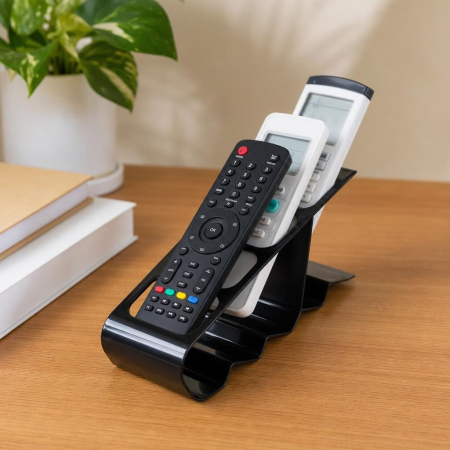 Suport de Birou, Flippy, din Plastic, pentru Telecomenzi, Telefoane, 18 x 7 x 9 cm, Negru [8]