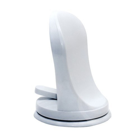 Suport de Picior pentru Baie, Flippy, cu Ventuză, din PP și PVC, Antiderapant, pentru Ras și Îngrijire Personală, 11.5 x 15 cm, Alb [3]